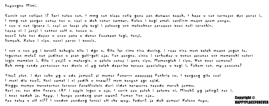 contoh surat cinta bagi pecinta tradisi orang lama si contoh surat cinta bagi pecinta tradisi orang lama si