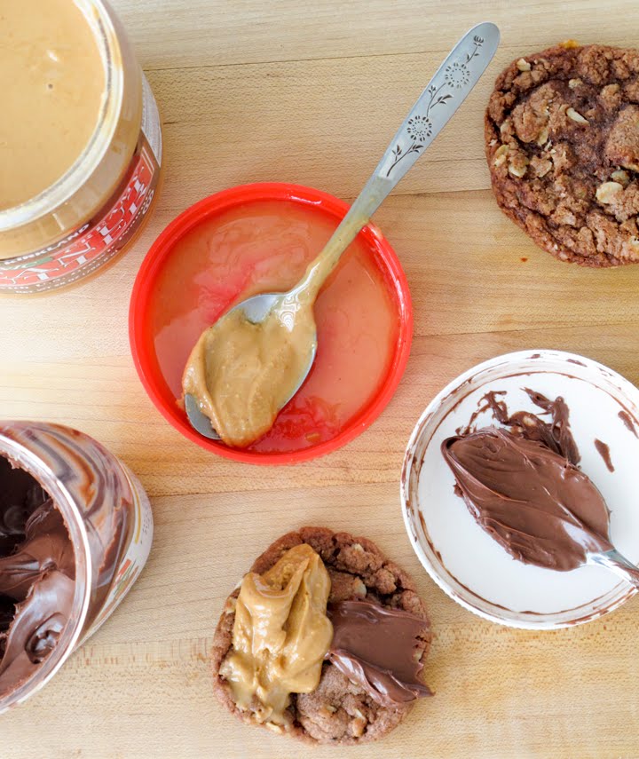 Always With Butter Nutella Peanut Butter Cookies