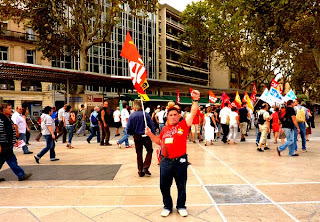Manifestation contre la loi sur les retraits, Montpellier