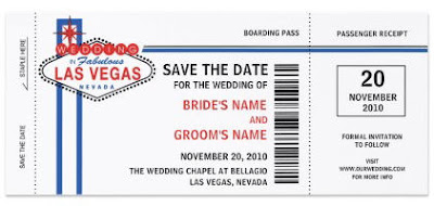 Las Vegas Save the Date Invitations