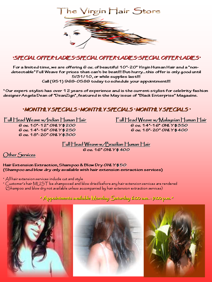 The Virgin Hair NOW!!!