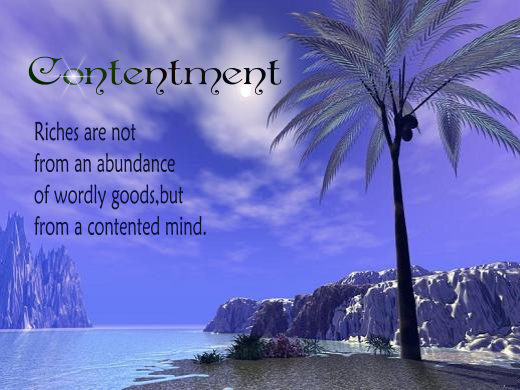 Contentment and Faith