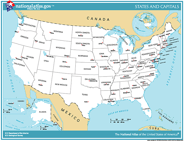 gudu ngiseng blog: map of 50 states with capitals