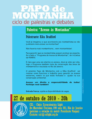 Palestra “Acesso às Montanhas”