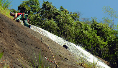 Escalada na Cachoeira Alta