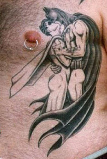 Batman Tattoos'm Kissing