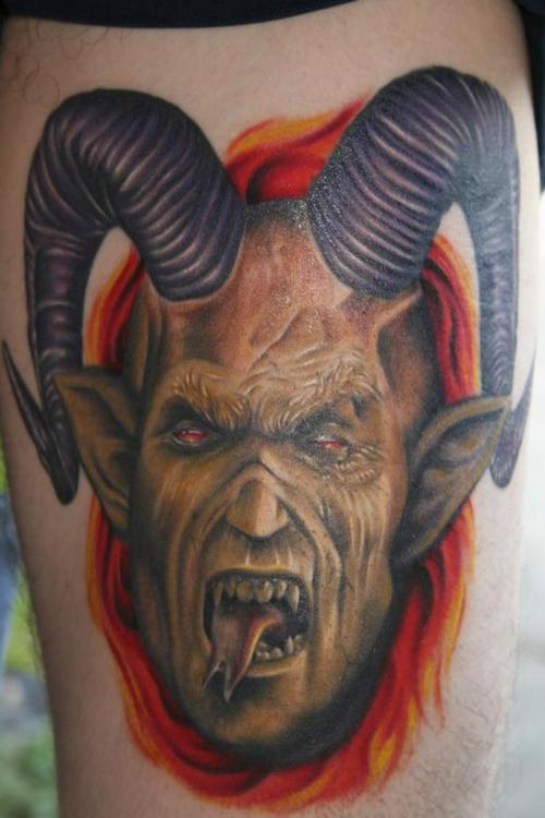 Labels devil tattoo