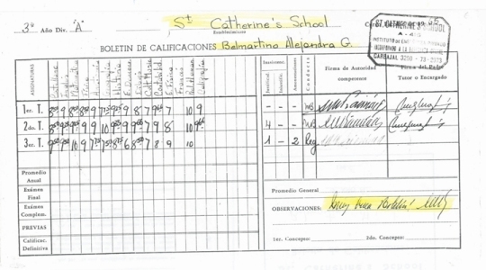 Boletin ST. Catherine's School