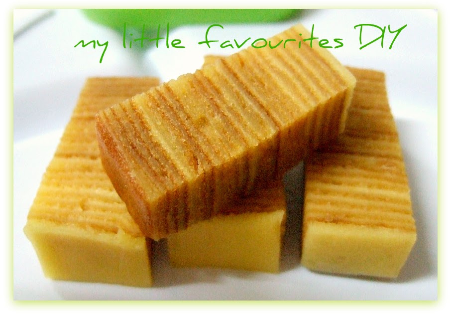 my little favourite DIY Kek Lapis Cheese..芝士千层蛋糕..来了