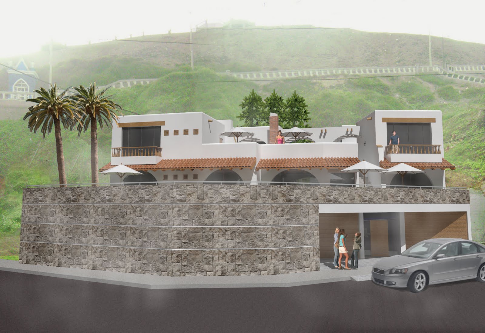 ARQUITECTURA 3D ARQUITECTURA Casa de playa Barranca, PERU