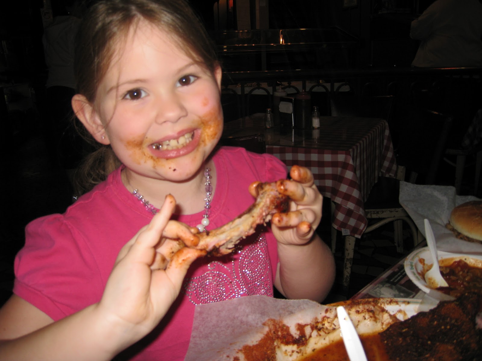 Eating Ribs Messy