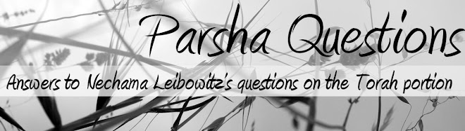 Parsha Questions