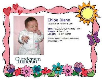 gundersen lutheran birth announcements