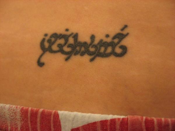 When I tell people I have an Elvish tattoo they always give me incredulous