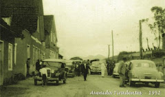 RIO DOS CEDROS, AVENIDA TIRADENTES, EM 1952