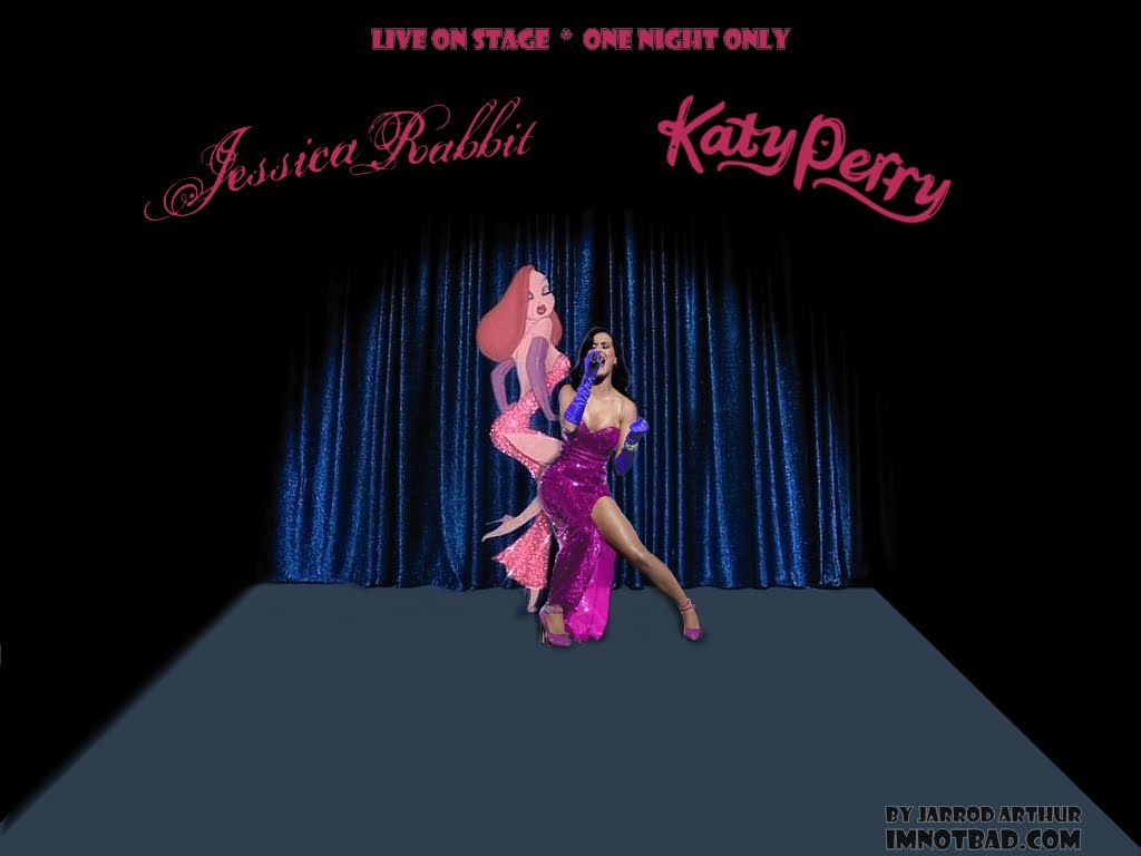 Below are some Katy Perry Jessica Rabbit computer wallpaper images I made.