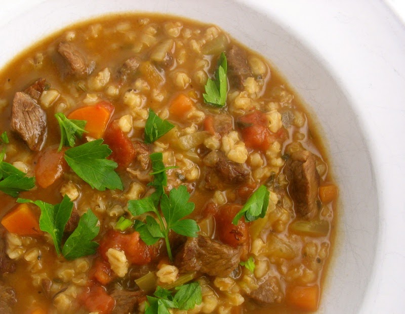 The Hungry Dog Beef barley soup for the Olympics