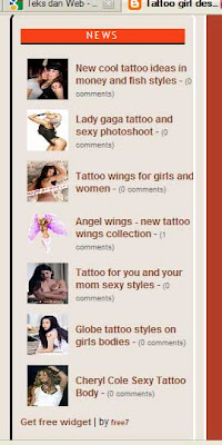 thumbnails widget