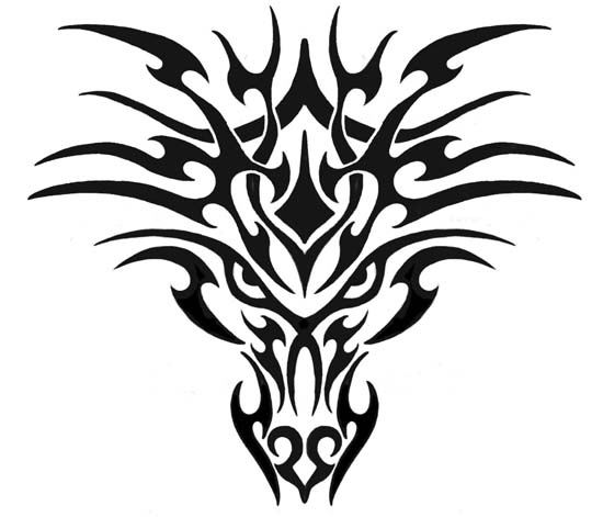Tribal Dragon Tattoos For tiger tribal tattoo. Tribal Dragon Tattoos For