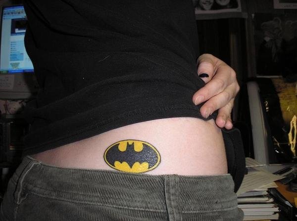 Check out the story behind her rocking batman tattoos
