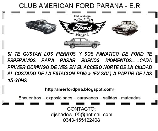 CLUB AMERICAN FORD PARANA - E.R