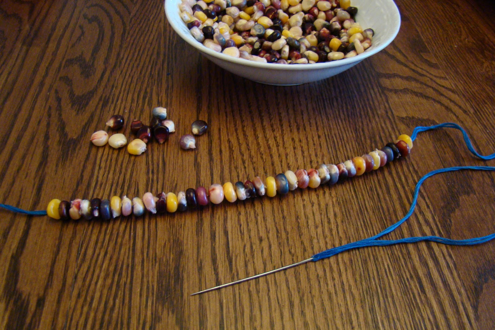 Goose and Binky autumn corn necklace