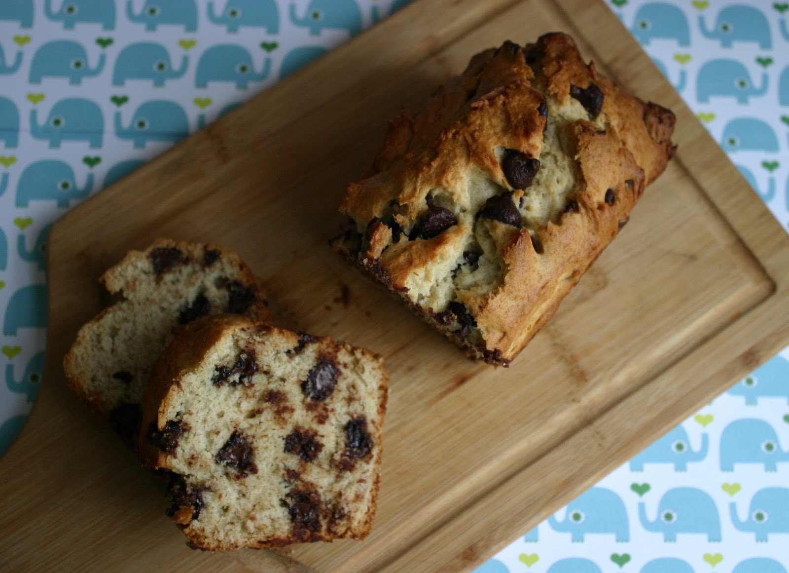 My Retro Kitchen Eggless Chocolate Chip Banana Bread