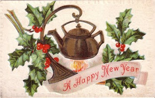 New Years Antique Postcards