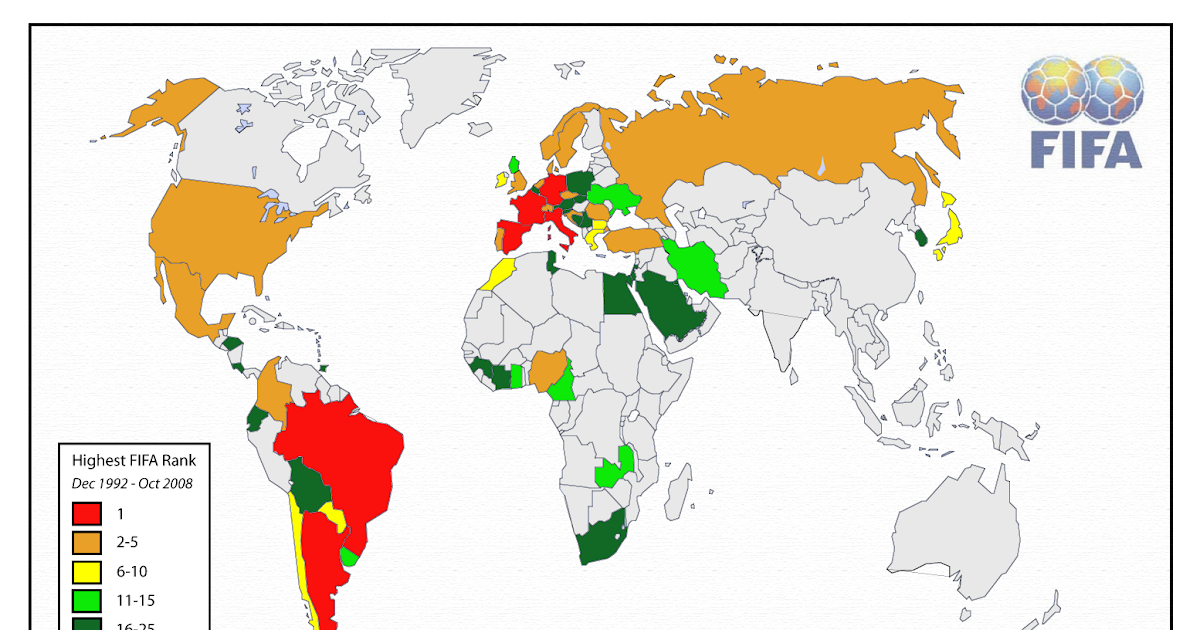 The Best Eleven FIFA Worldwide Top 25 Teams since 1992