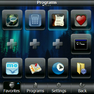 Panoramic LaunchPad Favorites Palm Treo Pro