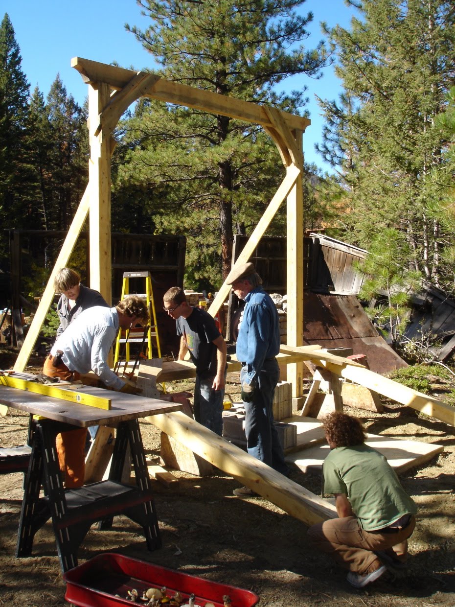 bfree pottery Kiln Day 4, "The Shed and first Bricks"
