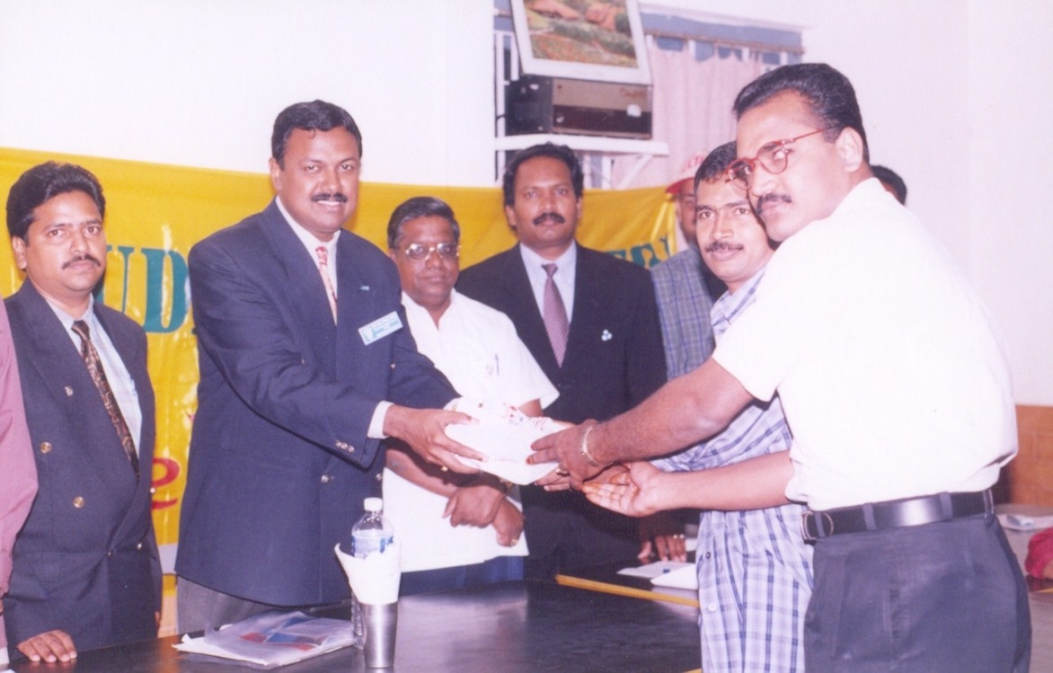 Receiving Award From Indian Jaycees Vice President for Best Medical Camp Conducted By Dr.Senthil Ku