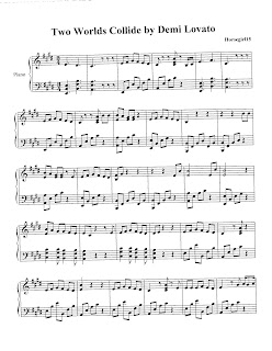 horsegirl15 sheet music and notes two worlds collide notes and collide sheet music