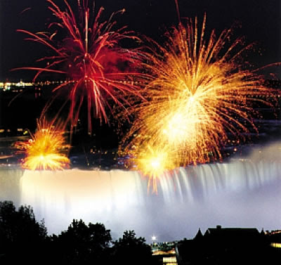 New Year's Eve, Niagara Falls, Ontario and New York New Year's Eve, Niagara Falls, Ontario and New York