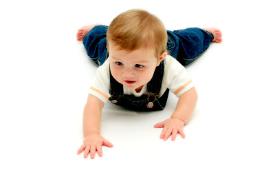 crawling towards mom