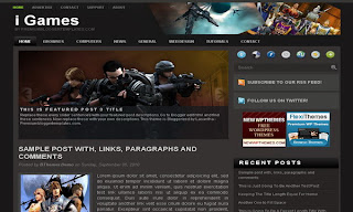 i Games free Blogger Template