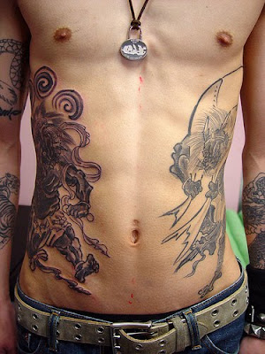 dragon tattoos on ribs dragon