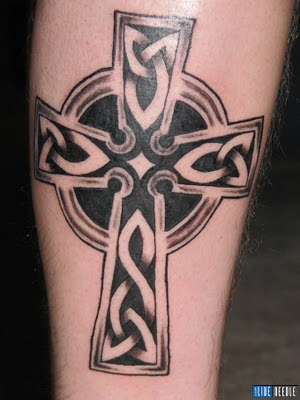 irish cross tattoos. house Angel with irish cross