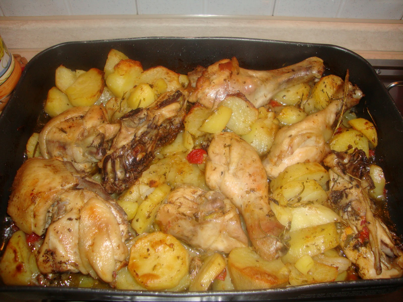 La cucina di Angela POLLO CON PATATE AL FORNO