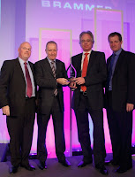 Ian Ritchie of Brammer, Stuart Gittins and Mike Gaffney of Festo, and Alastair Campbell