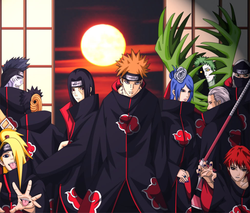 J'Alcancer - Akatsuki (japonês: 暁, Akatsuki, significando Aka= do Kanji  Vermelho e Tsuki= do Kanji Lua, traduzindo Lua Vermelha) é uma  organização criminosa fictícia do anime e mangá Naruto. Foi apresentada a