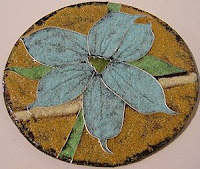cloisonne flower blue-eye