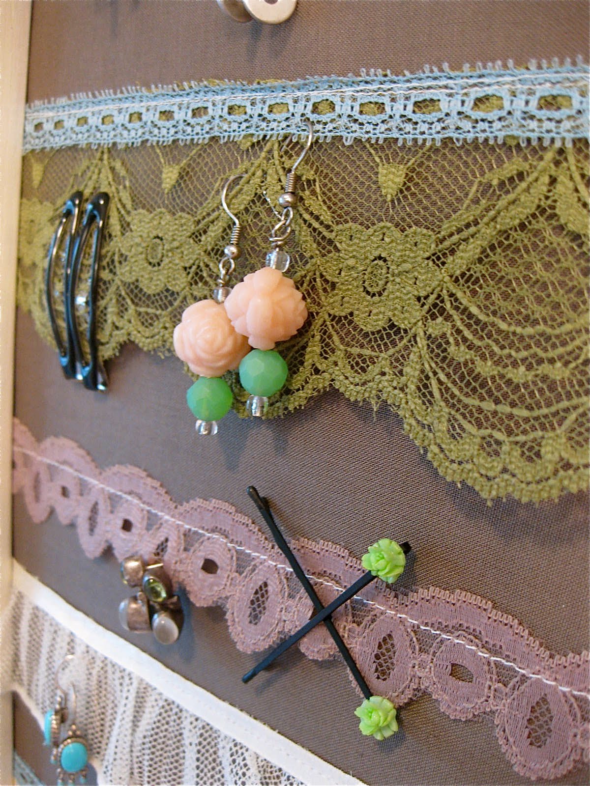 H is for Handmade Lace Earring Holder Tutorial