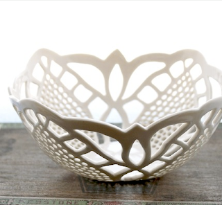 Lace bowl by Isabelle Abramson Lace bowl by Isabelle Abramson