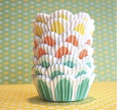Assorted pretty pastel tulip cupcake liners by Cupcake Social Assorted pretty pastel tulip cupcake liners by Cupcake Social