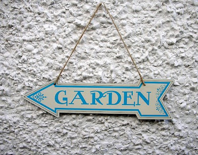 Garden metal sign Garden metal sign