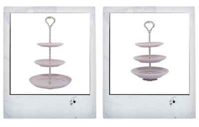 Lisbeth Dahl lavender cake stands Lisbeth Dahl lavender cake stands