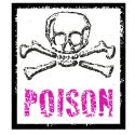Poison cake label by Torie Jayne Poison cake label