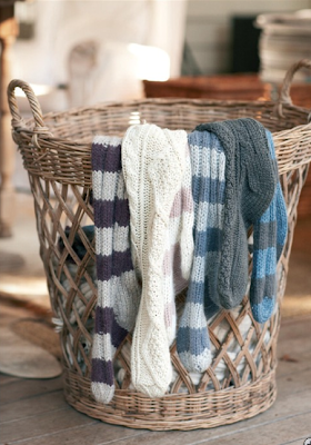 Striped bed socks by Hush Striped bed socks by Hush