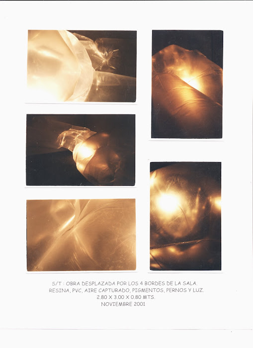 Instalación artística, plástico y luz